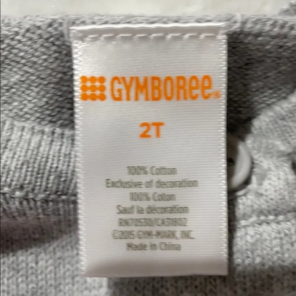 Gymboree 2t grey hot pink bows sweater worn once